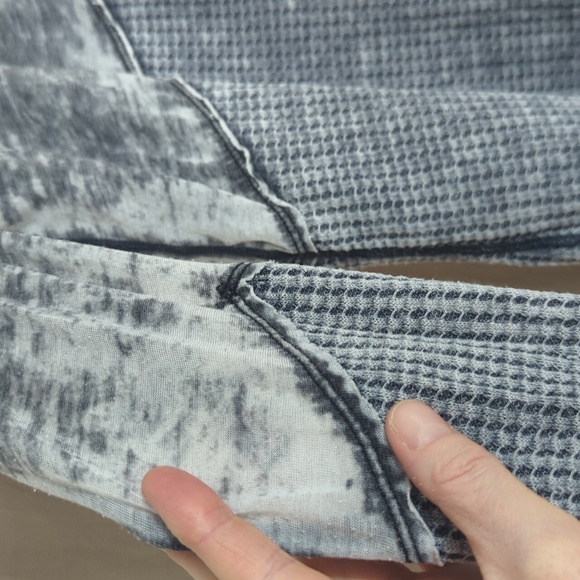 We The Free Crossfire Thermal Burnout Waffle Knit Long Sleeve Top - Picture 5 of 7